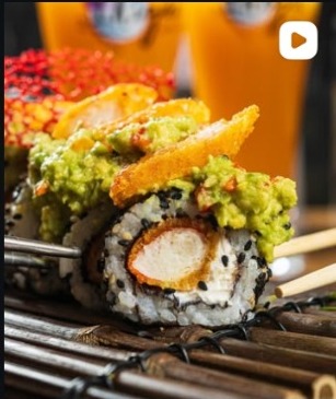 Roll con guacamole